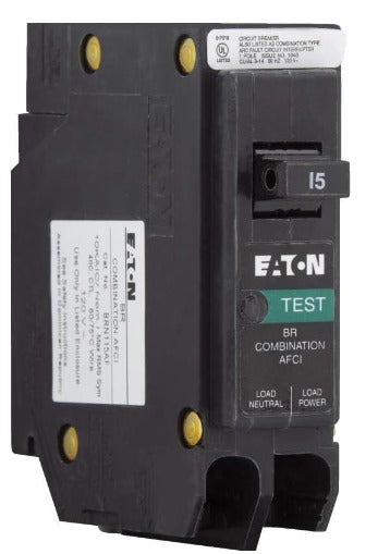 Eaton BRP115AFC,Without Pig Tail Combo ARC Fault CSA, 1P, 15A, PLUG, NEUTRAL (Eaton)