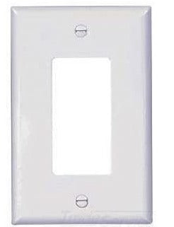 1 Gang Décor Standard wallplate polymid- White (PJ26W)