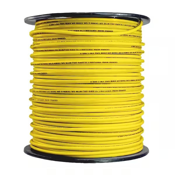 Yellow Zone Wire Rough In RW90 #12Copper Stranded Yellow 300 meter (Wire) – Electric Supplies