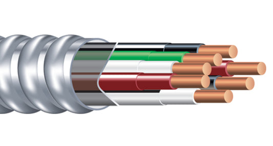 BX 10/2 per feet 10AWG 2 conductor Southwire