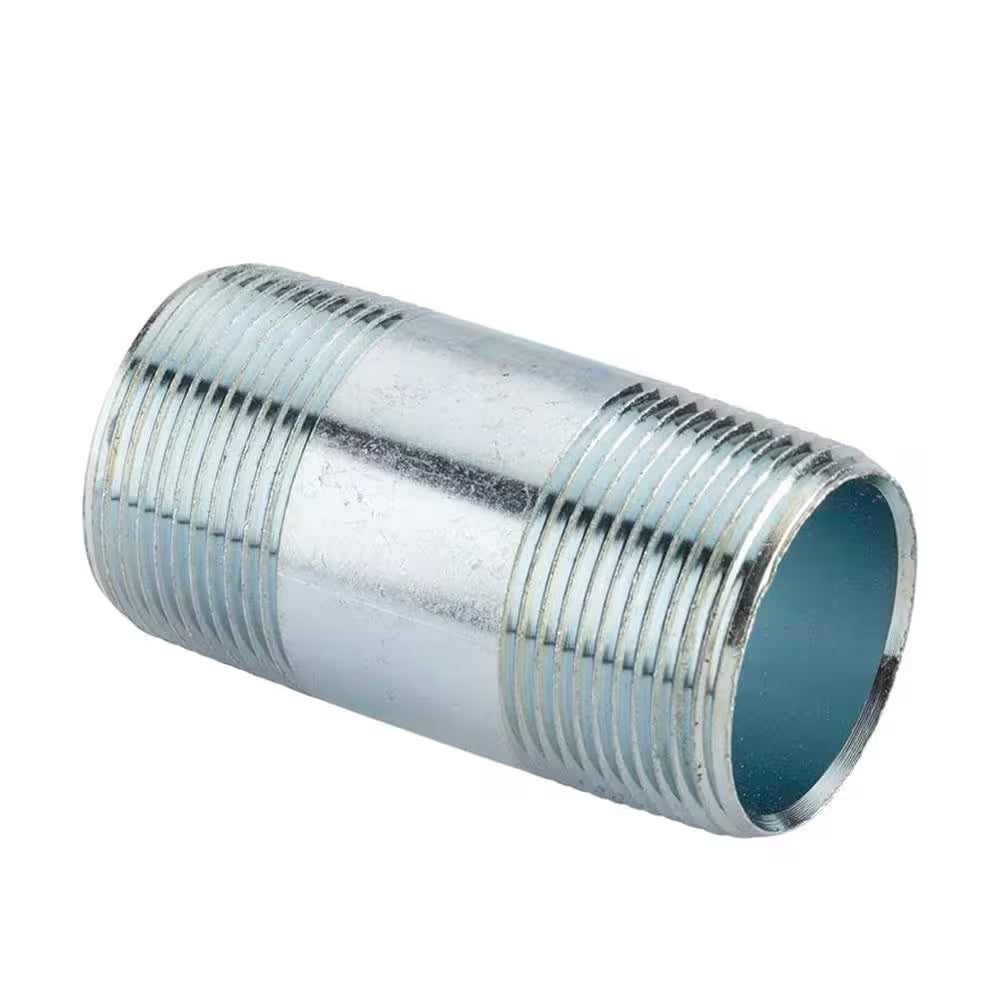 Conduit Nipple, 1/2 in x Close, For Use With Rigid Conduit, Zinc Plated