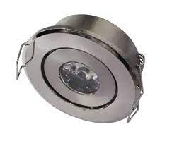 Slim Puck Light 5000k 100lmn 1.5W Chrome 2 3/4 inch dia (2 1/4 in cutout) (Puck Light)