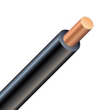 RW90 #8 Copper Solid Black per meter (Wire)