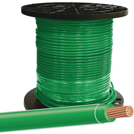 T90 14- 1C 19 Solid / twn 75 600V 90C GREEN copper 300m (Wire)